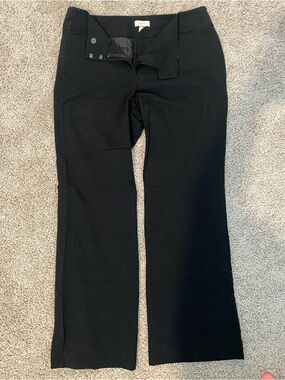 LOFT Black Straight-Leg Womens Dress Pants